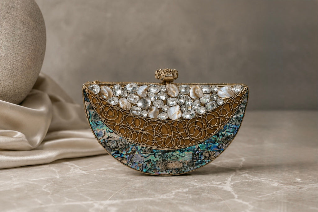 The Abalone Jewel Clutch
