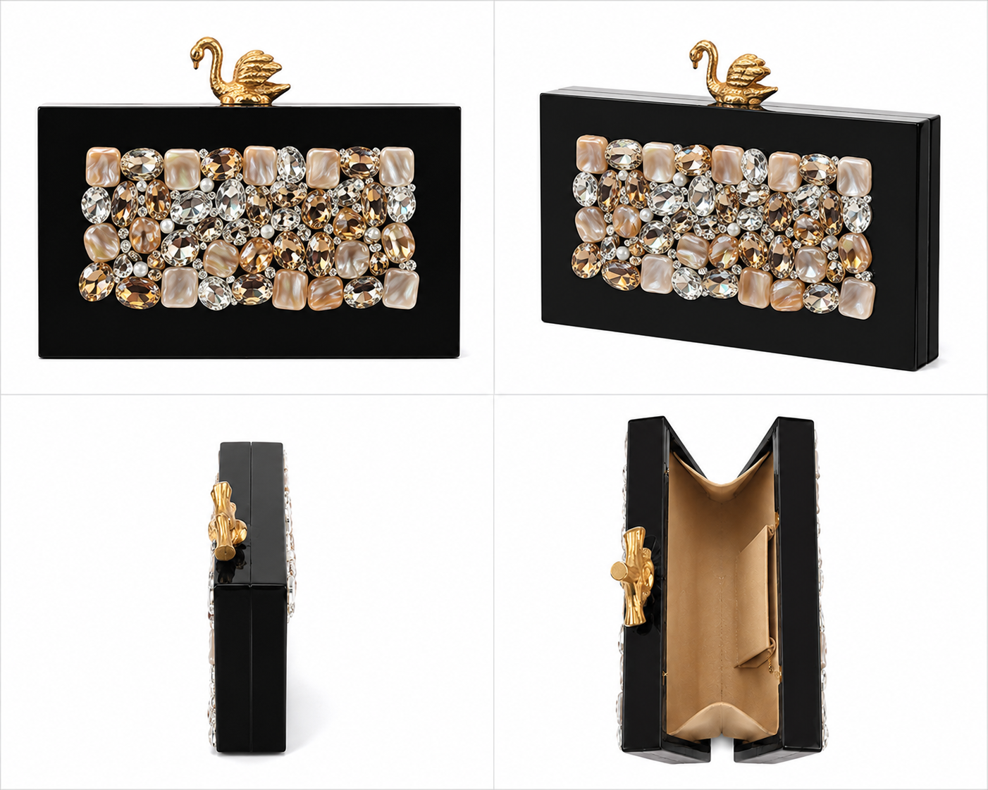 The Golden Swan Clutch