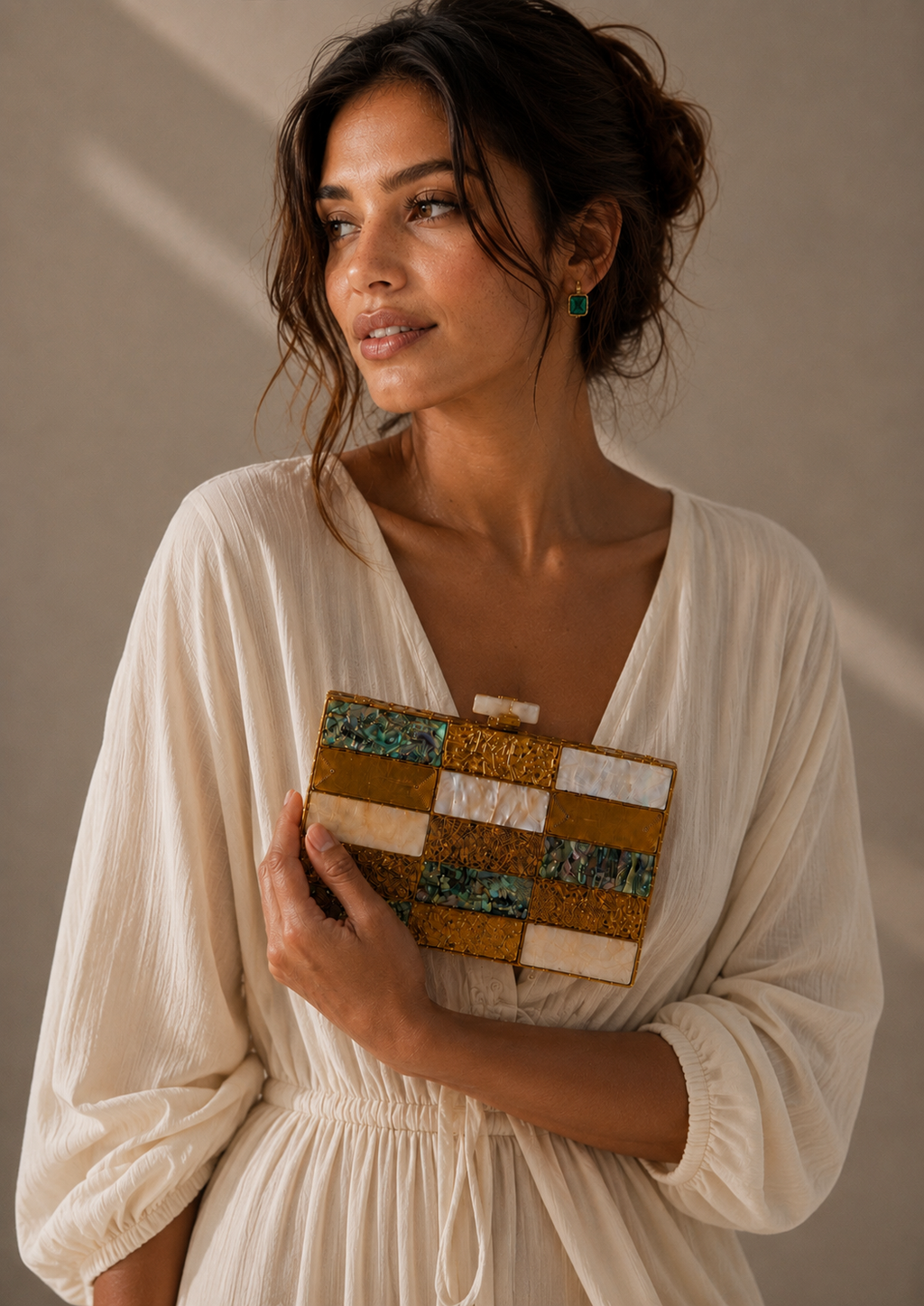 The Golconda Checkerboard Clutch